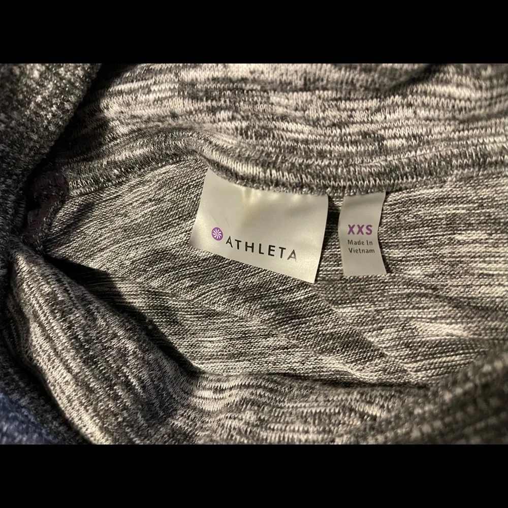 Women’s Athleta Cowl Neck Hoodie Dress SZ XXS - Picture 3 of 12